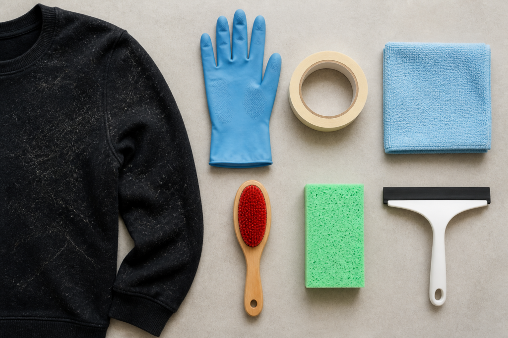 Household items that can remove pet hair from clothing